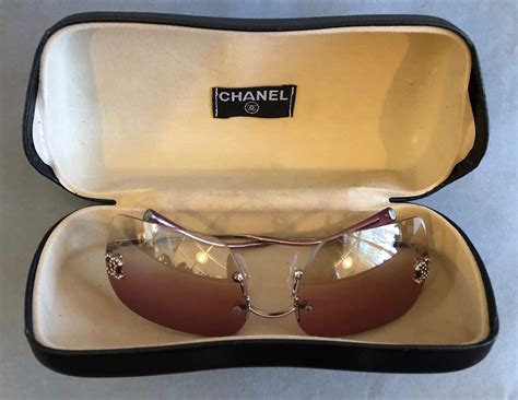 vintage rimless chanel sunglasses